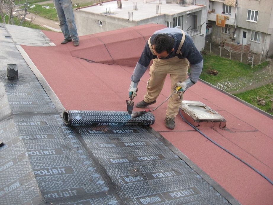 Evka-2 EPDM Kauçuk Çatı – düz çatıda arduvazlı bitümlü membran serimi